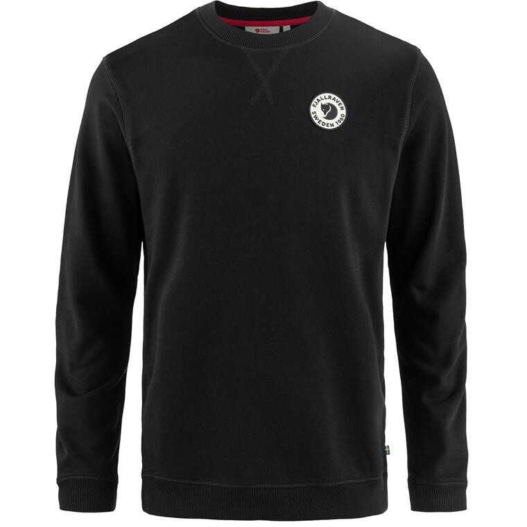 Fjällräven Mens 1960 Logo Badge Sweater (Sort (BLACK/550) X-small)