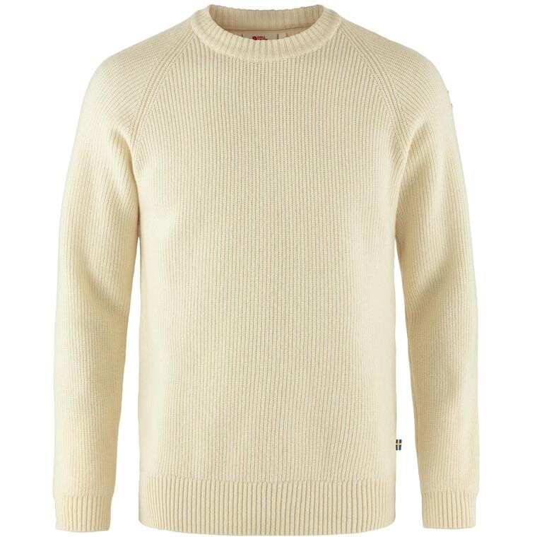 Fjällräven Mens Övik Rib Sweater (Hvid (CHALK WHITE/113) Small)