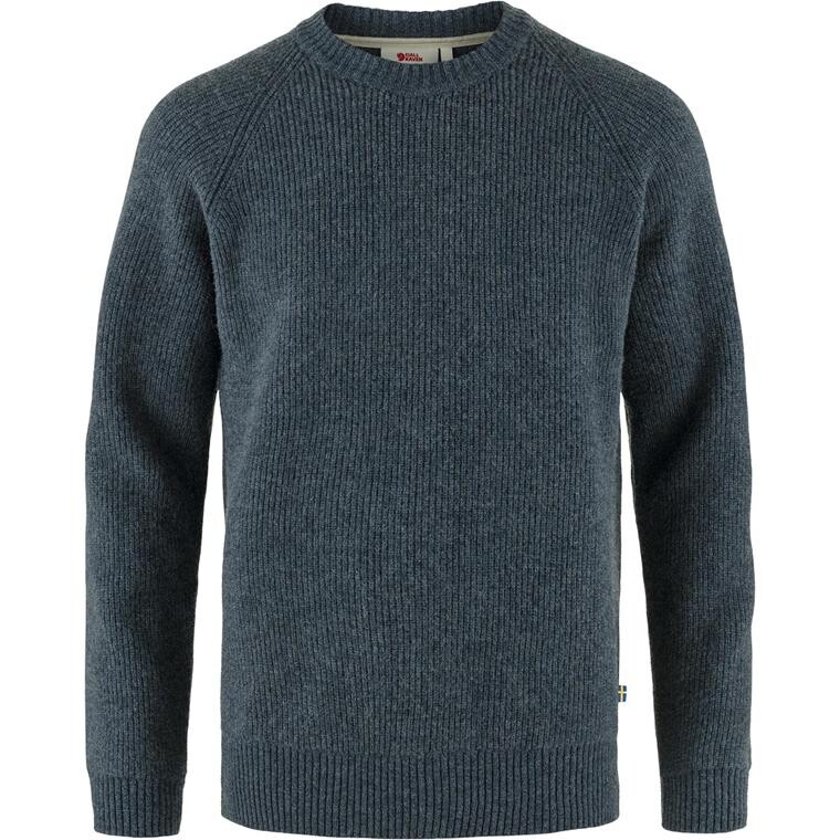 Fjällräven Mens Övik Rib Sweater (Blå (NAVY/560) X-small)
