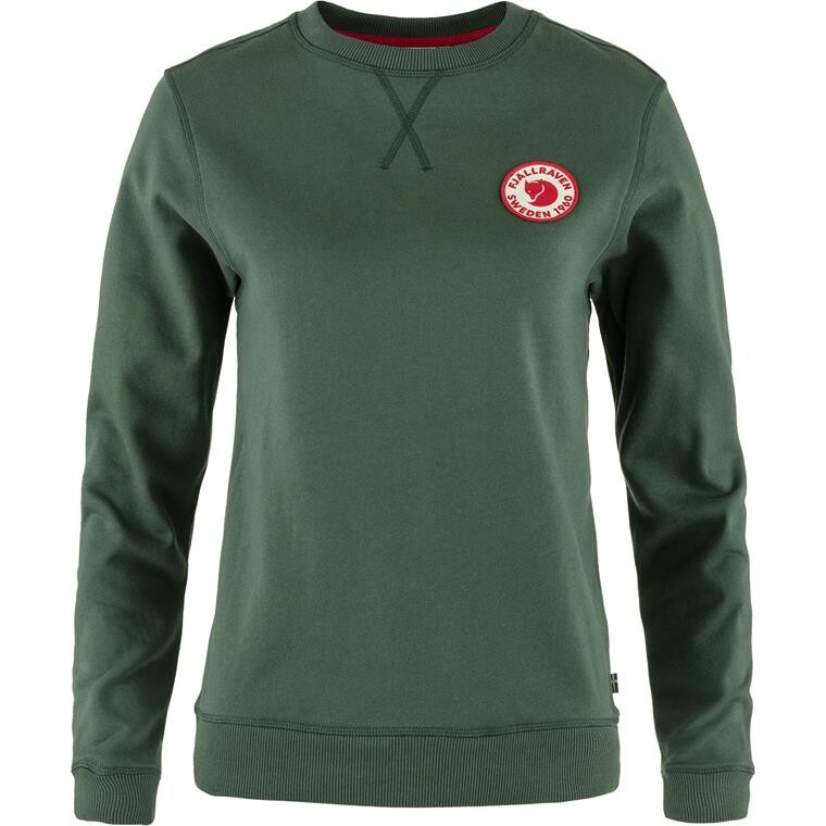 Fjällräven Womens 1960 Logo Badge Sweater (Grøn (DEEP PATINA/679) XX-small)