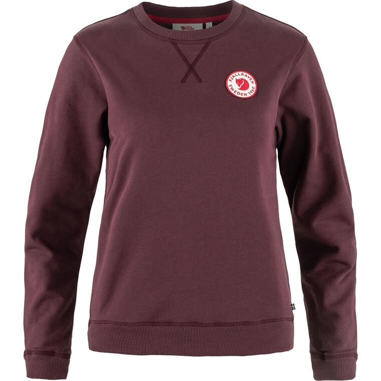 Fjällräven Womens 1960 Logo Badge Sweater (Rød (PORT/357) X-small)