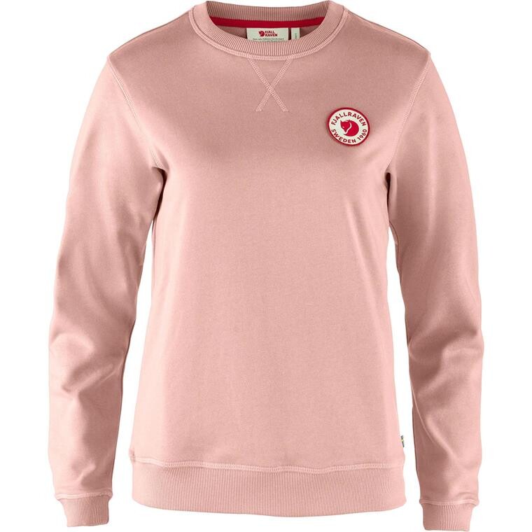 Fjällräven Womens 1960 Logo Badge Sweater (Lyserød (CHALK ROSE/302) XX-small)