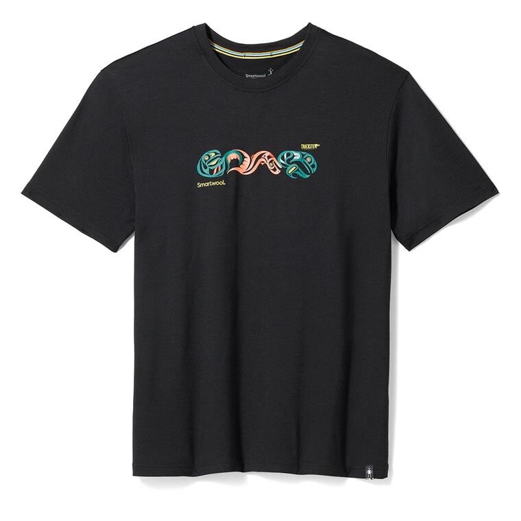 Smartwool Mens Sockeye Season Graphic S/S Tee (Sort (BLACK) Small)