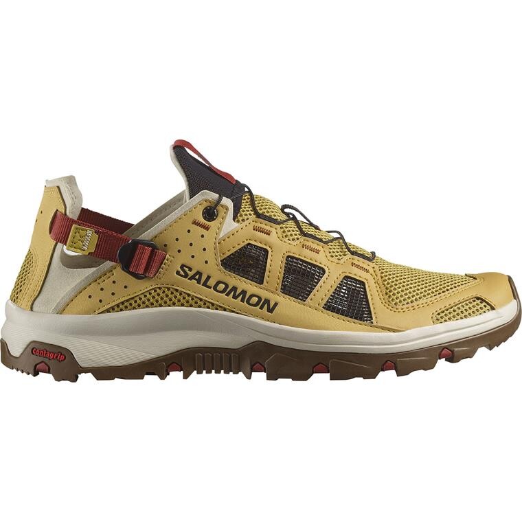 Salomon Mens Techamphibian 5 (Beige (ANTIQUE GOLD/RAINY DAY/BURNH) 42)