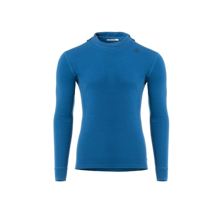 Aclima Mens WarmWool Hoodsweater V2 (Blå (CORSAIR) Small)