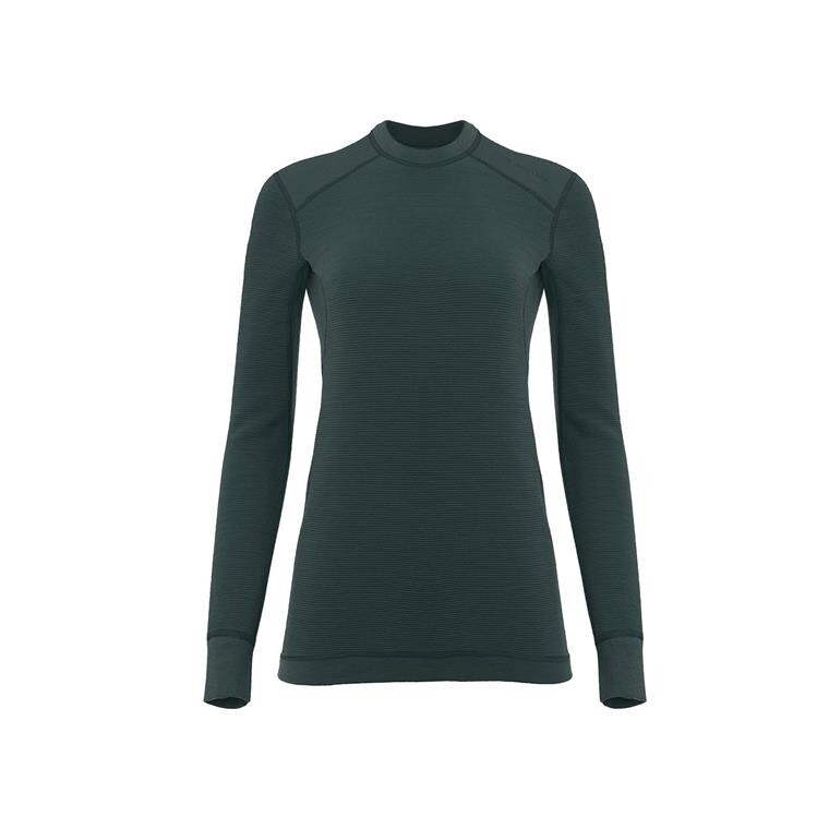 Aclima Womens StreamWool Crew Neck (Grøn (GREEN GABLES) Small)