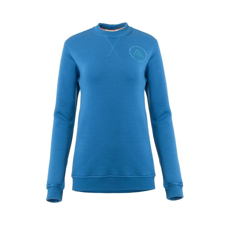 Aclima Womens Fleecewool V2 Crewneck (Blå (CORSAIR) X-small)
