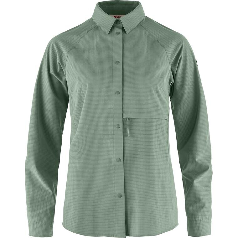 Fjällräven Womens Abisko Trekking Shirt (Grøn (PATINA GREEN/614) XX-small)
