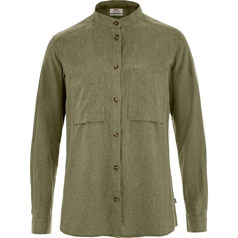 Fjällräven Womens Övik Hemp Shirt L/S (Grøn (GREEN/620) XX-small)