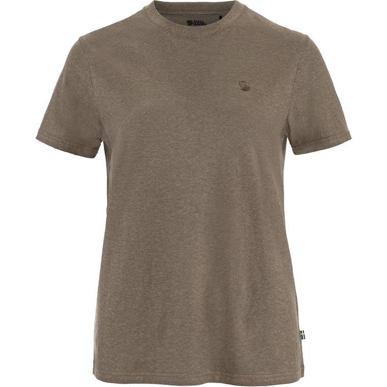 Fjällräven Womens Hemp Blend T-shirt (Brun (SUEDE BROWN/244) XX-small)
