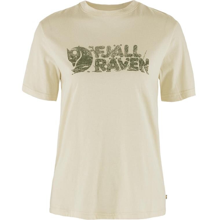 Fjällräven Womens Lush Logo T-shirt (Hvid (CHALK WHITE/113) XX-small)