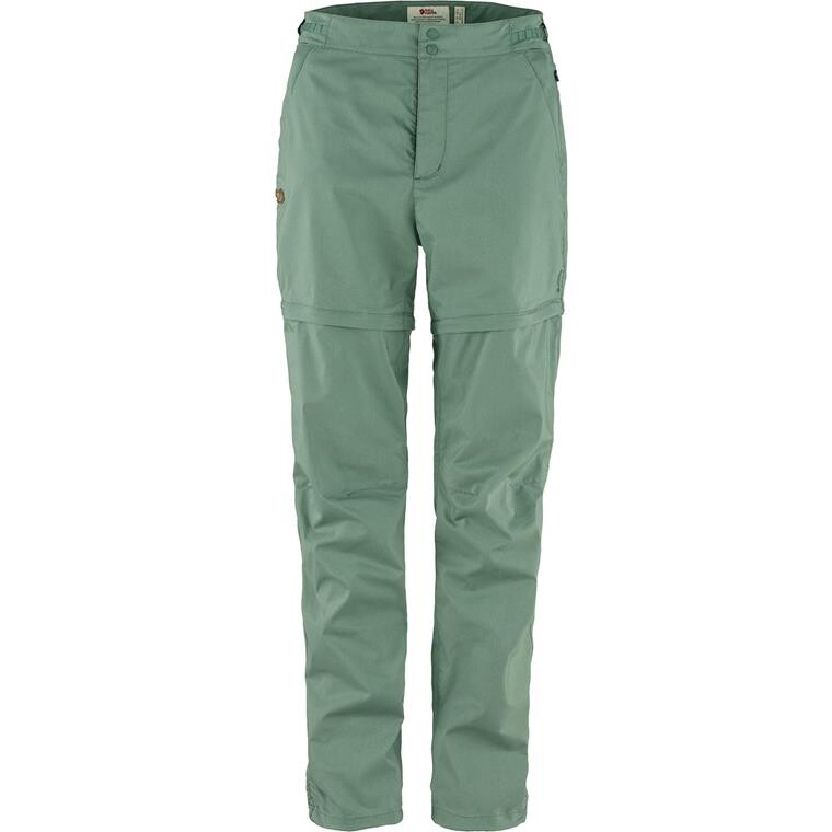 Fjällräven Womens Abisko Hike Zip-off Trousers (Grøn (PATINA GREEN/614) 34)