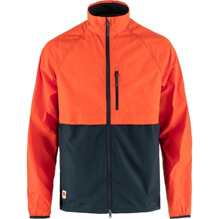 Fjällräven Mens High Coast Hybrid Wind Jacket (Blå (DARK NAVY-FLAME ORNGE/555-214) X-small)