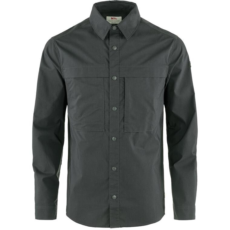 Fjällräven Mens Abisko Trail Shirt L/S (Grå (DARK GREY/030) X-small)