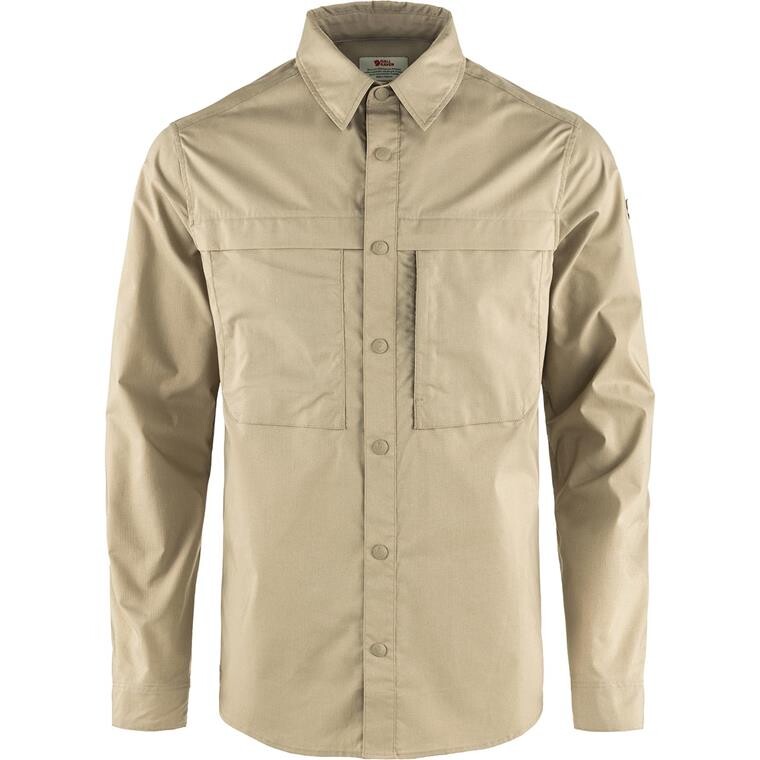 Fjällräven Mens Abisko Trail Shirt L/S (Hvid (FOSSIL/118) X-small)