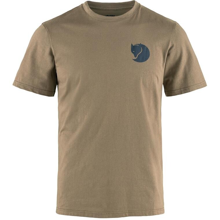 Fjällräven Mens Walk With Nature T-shirt (Brun (SUEDE BROWN/244) X-small)