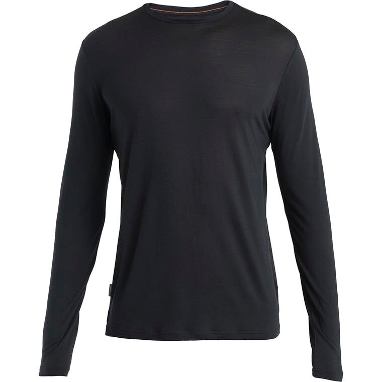 Icebreaker Mens 125 Cool-lite Sphere III L/S Tee (Sort (BLACK) Medium)