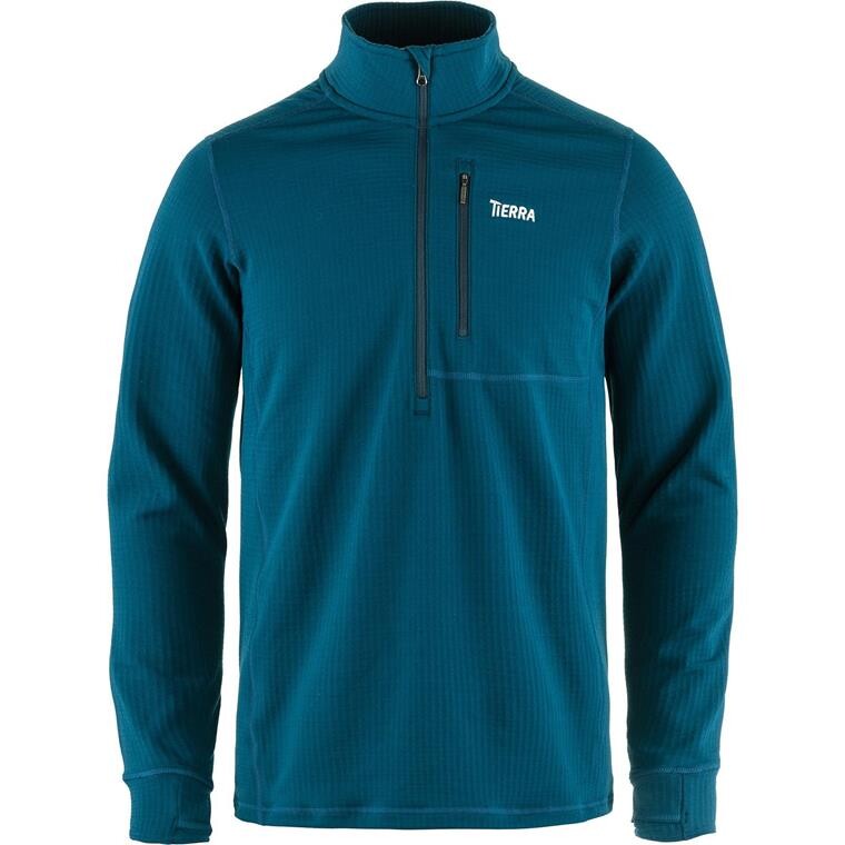 Tierra Mens Nallo Half Zip (Blå (DEEP SEA) Small)