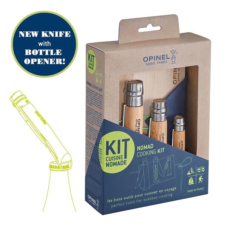 Opinel Nomad Cooking Kit (Brun (BEECH WOOD))