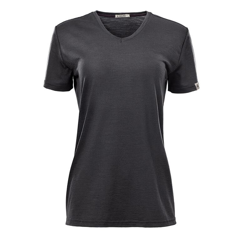 Aclima Womens LightWool 180 Loose Fit Tee (Grå (MARENGO) X-small)