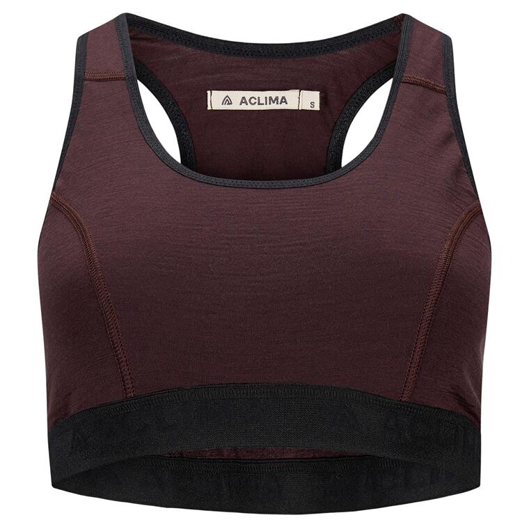 Aclima Womens LightWool 180 Sports Top (Lilla (CHOCOLATE PLUM) X-small)