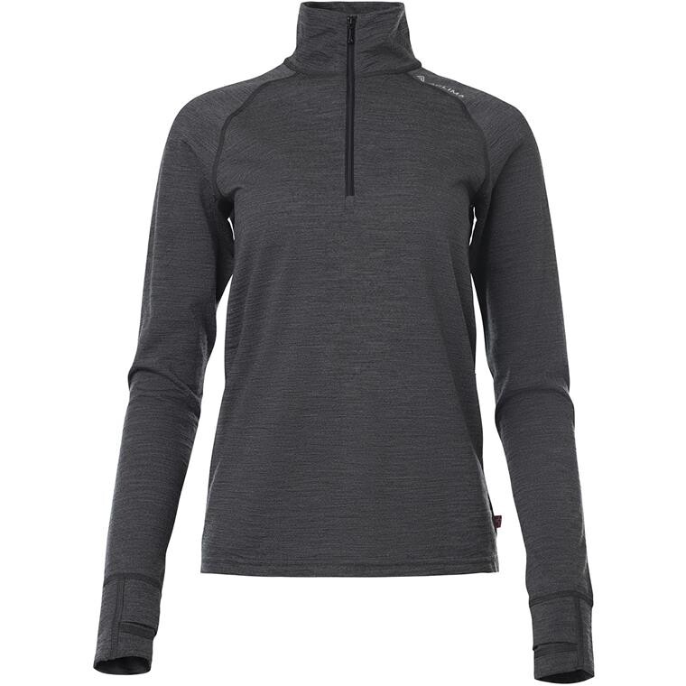Aclima Womens LightWool 180 Polo W/zip (Grå (MARENGO) X-small)