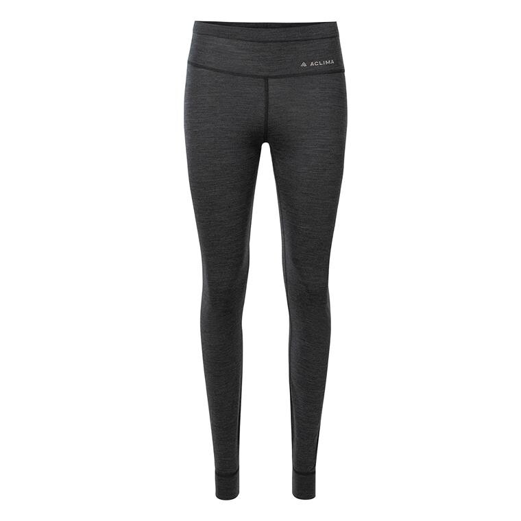 Aclima Womens LightWool 180 Longs (Grå (MARENGO) Small)