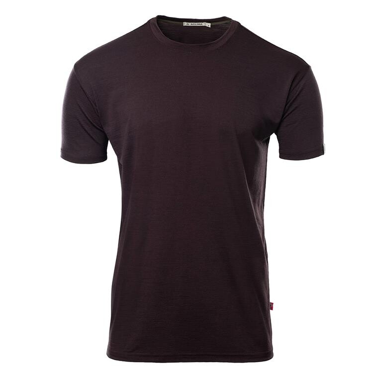 Aclima Mens LightWool 180 Classic Tee (Lilla (CHOCOLATE PLUM) X-small)