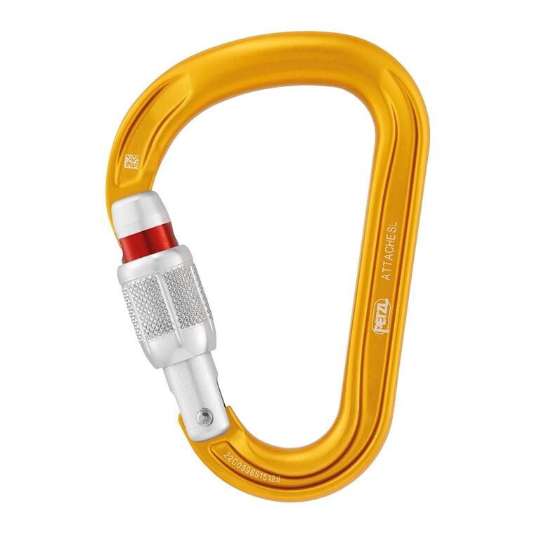 Petzl Attache Screw Lock Carabiner (Gul (YELLOW))