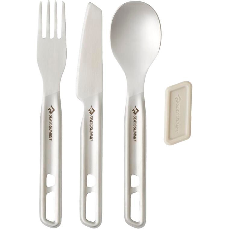 Sea to Summit Detour Cutlery Set 1 Pers (3 Pcs) (Grå (STAINLESS STEEL))