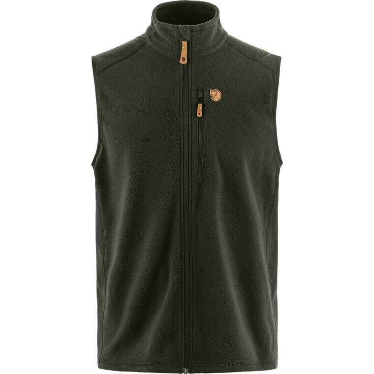 Fjällräven Mens Övik Lite Fleece Vest (Grøn (DEEP FOREST/662) Small)