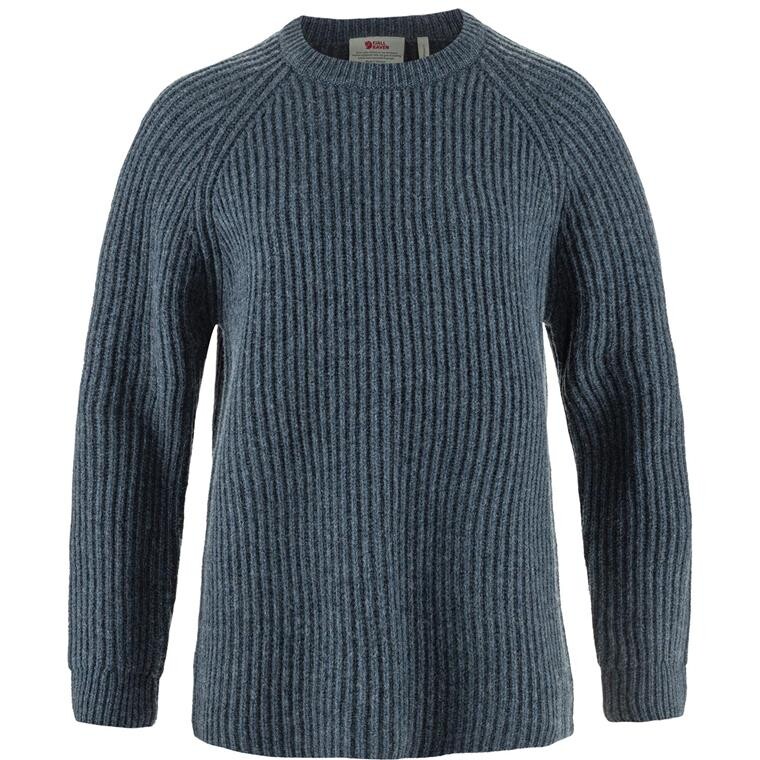Fjällräven Womens Övik Rib Sweater (Blå (NAVY/560) X-small)