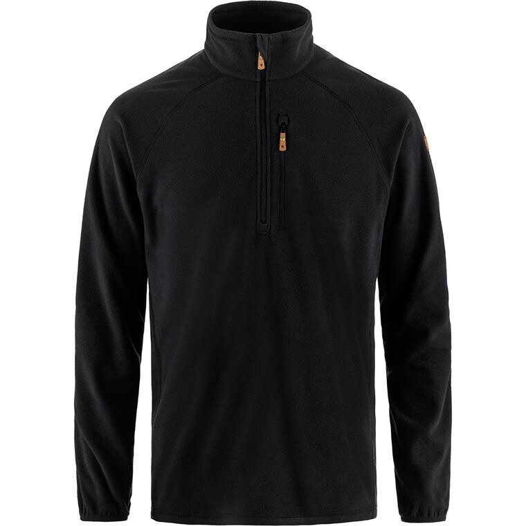 Fjällräven Mens Övik Lite Fleece Half Zip (Sort (BLACK/550) Large)