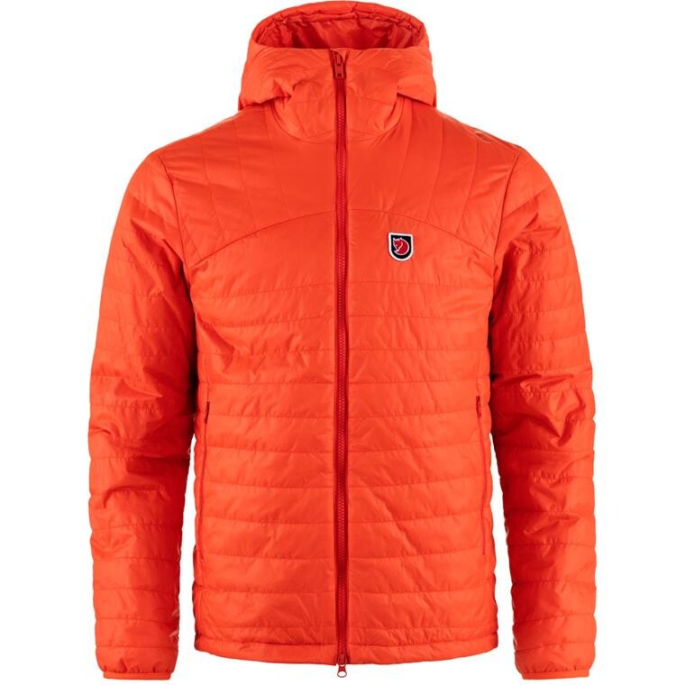 Fjällräven Mens Expedition X-lätt Hoodie (Orange (FLAME ORANGE/214) Small)