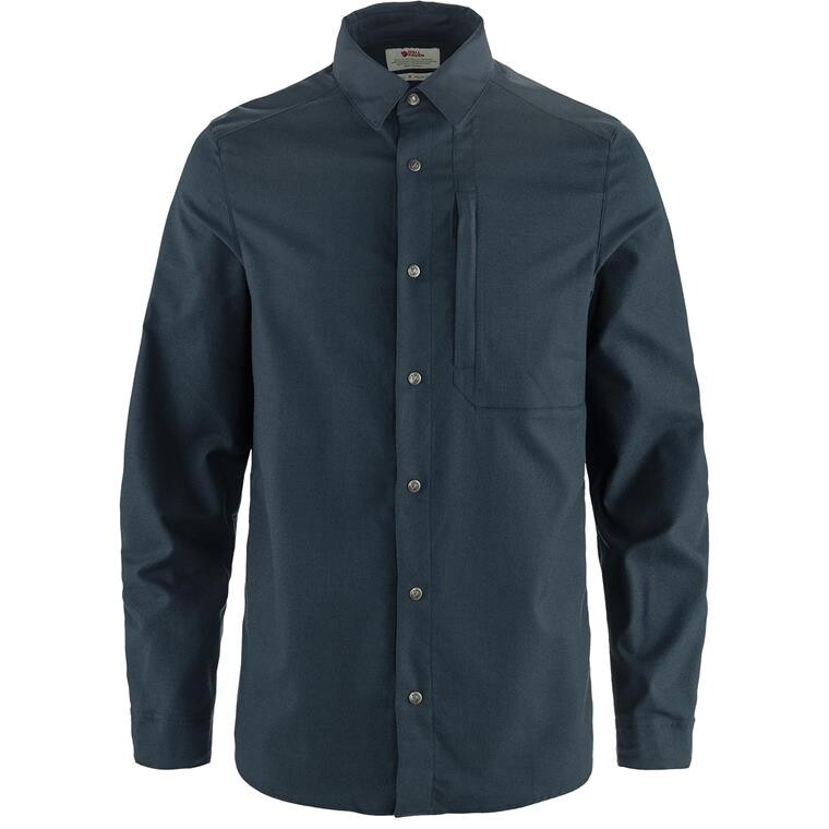 Fjällräven Mens Keb Trekking Shirt L/S (Blå (DARK NAVY-DARK NAVY/555-555) X-small)