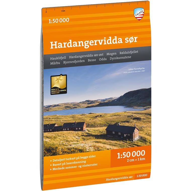 Calazo Turkart Hardangervidda Sør 1:50K
