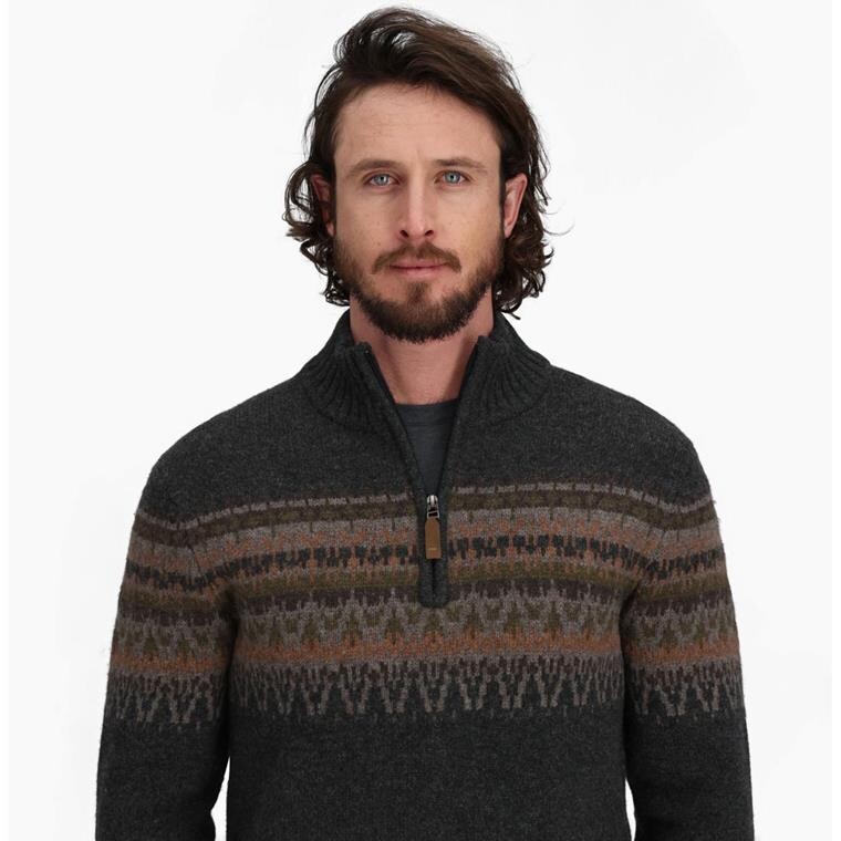 Royal Robbins Mens Arch Rock 1/4 Zip (Grå (CHARCOAL HTR KIRKWOOD PT) Large)