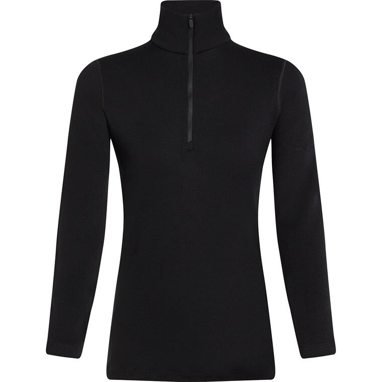 Icebreaker Womens 260 Tech L/S Half Zip (Sort (BLACK) Small)