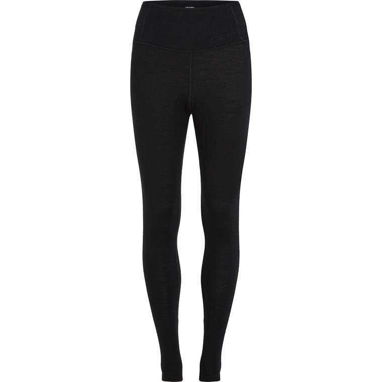Icebreaker Womens Merino 260 Tech High Rise Leggings (Sort (BLACK) Small)