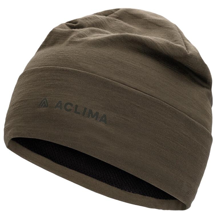 Aclima WoolNet Light Beanie (Grøn (TARMAC) Small/medium)