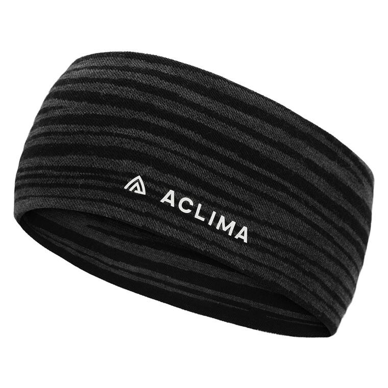 Aclima WarmWool Motion Headband (Sort (BLACK MOTION) One size)