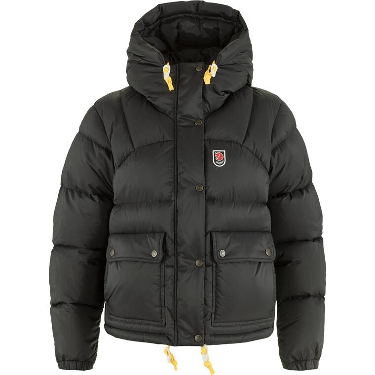 Fjällräven Womens Expedition Down Cropped Jacket (Sort (BLACK/550) XX-small)