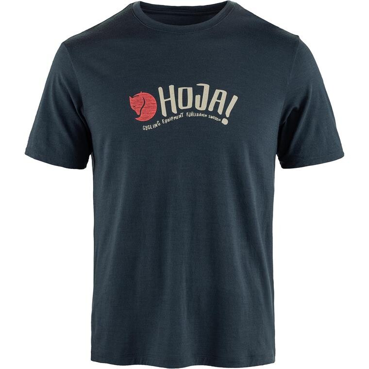 Fjällräven Mens Hoja Wool T-shirt (Blå (DARK NAVY/555) X-small)
