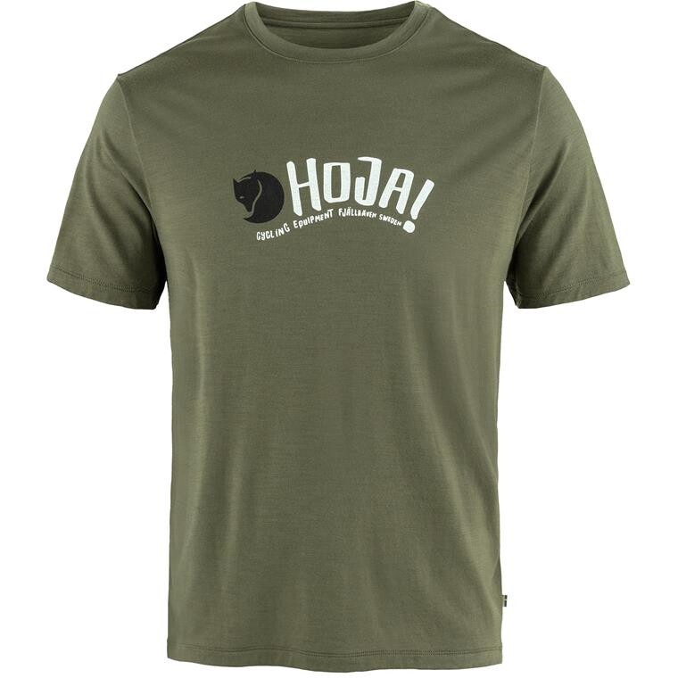Fjällräven Mens Hoja Wool T-shirt (Grøn (LAUREL GREEN/625) X-small)