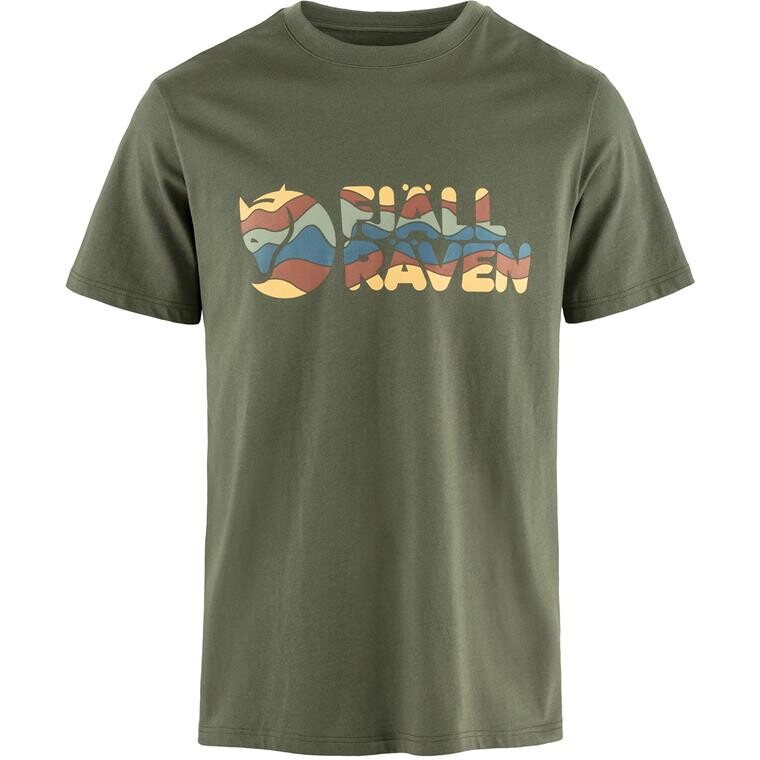 Fjällräven Mens Multicolor Logo T-shirt (Grøn (LAUREL GREEN/625) X-small)
