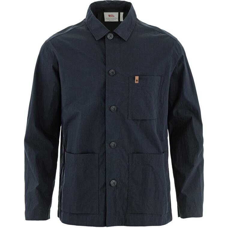Fjällräven Mens Fjällräven Lite Overshirt (Blå (DARK NAVY/555) Small)
