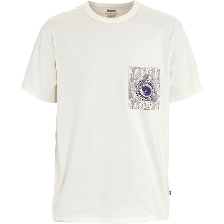 Fjällräven Mens Logo Pocket T-shirt (Hvid (EGGSHELL/111) Small)