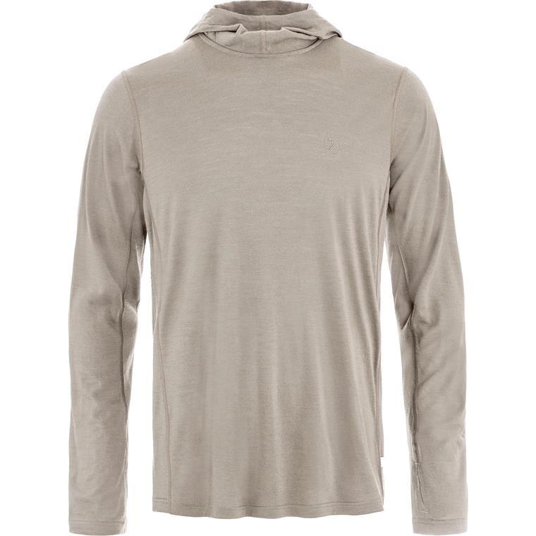 Fjällräven Mens Abisko Wool Sun-hoodie (Brun (LIGHT FOSSIL/114) X-small)