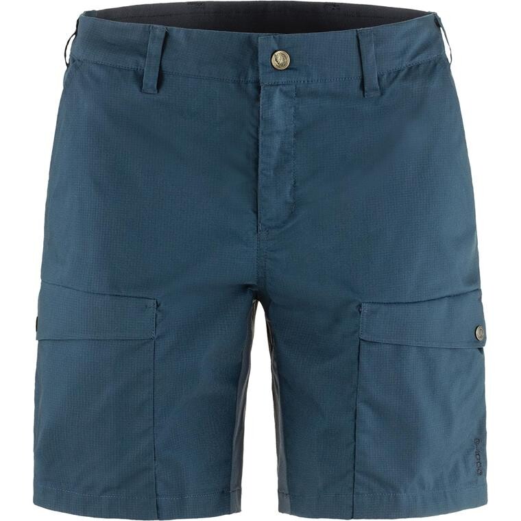 Fjällräven Womens Abisko Hybrid Trail Shorts (Blå (NAVY/560) 34)