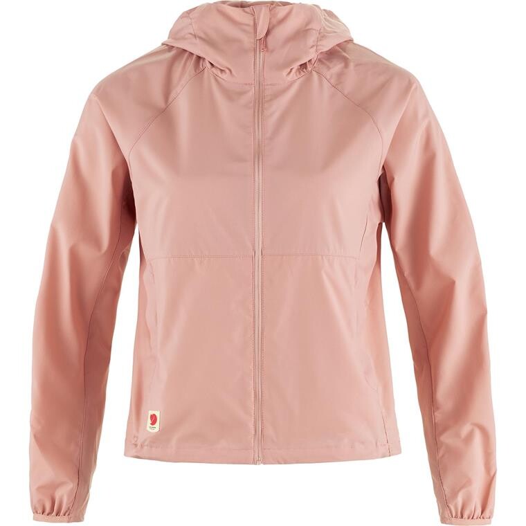 Fjällräven Womens High Coast Short Wind Hoodie (Lyserød (CHALK ROSE/302) XX-small)